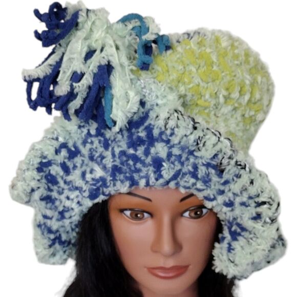 Floppy Type Hat OOAK Handmade Crochet Free Hand Women\'s One Size